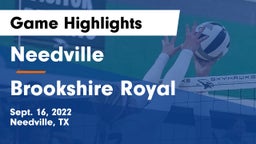 Needville  vs Brookshire Royal Game Highlights - Sept. 16, 2022