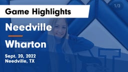 Needville  vs Wharton Game Highlights - Sept. 20, 2022