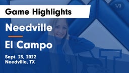 Needville  vs El Campo  Game Highlights - Sept. 23, 2022
