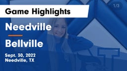 Needville  vs Bellville  Game Highlights - Sept. 30, 2022