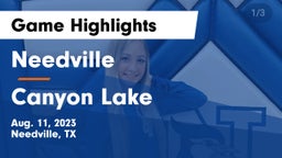 Needville  vs Canyon Lake  Game Highlights - Aug. 11, 2023