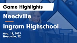 Needville  vs Ingram Highschool Game Highlights - Aug. 12, 2023