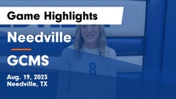 Needville  vs GCMS  Game Highlights - Aug. 19, 2023