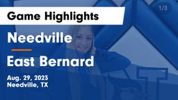 Needville  vs East Bernard  Game Highlights - Aug. 29, 2023