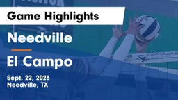 Needville  vs El Campo  Game Highlights - Sept. 22, 2023