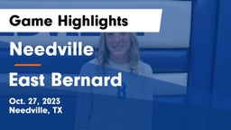 Needville  vs East Bernard  Game Highlights - Oct. 27, 2023