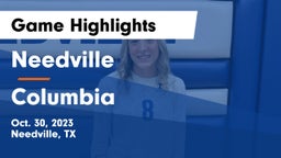 Needville  vs Columbia  Game Highlights - Oct. 30, 2023