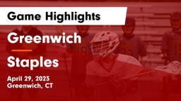 Greenwich  vs Staples  Game Highlights - April 29, 2023
