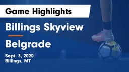 Billings Skyview  vs Belgrade  Game Highlights - Sept. 3, 2020