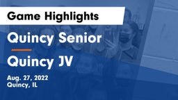 Quincy Senior  vs Quincy JV Game Highlights - Aug. 27, 2022