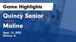 Quincy Senior  vs Moline  Game Highlights - Sept. 13, 2022