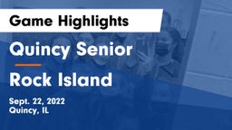 Quincy Senior  vs Rock Island  Game Highlights - Sept. 22, 2022