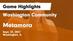 Washington Community  vs Metamora  Game Highlights - Sept. 23, 2021