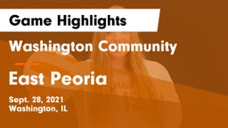 Washington Community  vs East Peoria  Game Highlights - Sept. 28, 2021