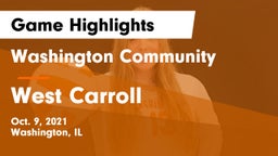 Washington Community  vs West Carroll Game Highlights - Oct. 9, 2021