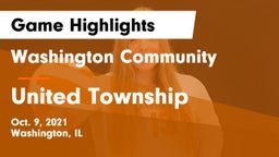 Washington Community  vs United Township Game Highlights - Oct. 9, 2021