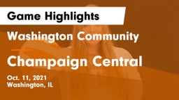 Washington Community  vs Champaign Central Game Highlights - Oct. 11, 2021