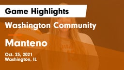 Washington Community  vs Manteno Game Highlights - Oct. 23, 2021