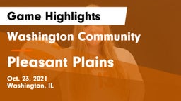 Washington Community  vs Pleasant Plains Game Highlights - Oct. 23, 2021