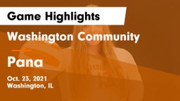 Washington Community  vs Pana Game Highlights - Oct. 23, 2021
