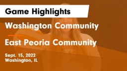 Washington Community  vs East Peoria Community  Game Highlights - Sept. 15, 2022