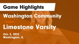 Washington Community  vs Limestone Varsity Game Highlights - Oct. 5, 2023