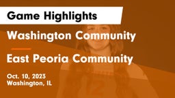 Washington Community  vs East Peoria Community  Game Highlights - Oct. 10, 2023