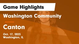 Washington Community  vs Canton  Game Highlights - Oct. 17, 2023
