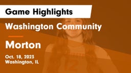 Washington Community  vs Morton  Game Highlights - Oct. 18, 2023