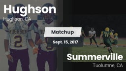 Matchup: Hughson  vs. Summerville  2017