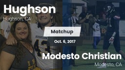 Matchup: Hughson  vs. Modesto Christian  2017