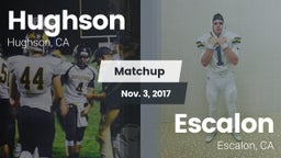 Matchup: Hughson  vs. Escalon  2017