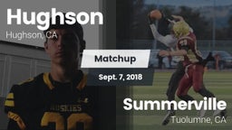 Matchup: Hughson  vs. Summerville  2018