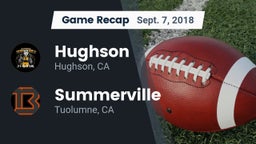 Recap: Hughson  vs. Summerville  2018