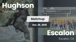 Matchup: Hughson  vs. Escalon  2018