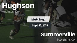 Matchup: Hughson  vs. Summerville  2019