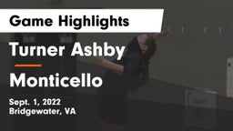 Turner Ashby  vs Monticello  Game Highlights - Sept. 1, 2022