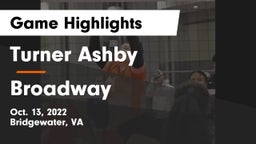 Turner Ashby  vs Broadway  Game Highlights - Oct. 13, 2022