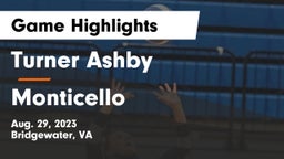 Turner Ashby  vs Monticello  Game Highlights - Aug. 29, 2023