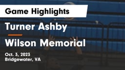 Turner Ashby  vs Wilson Memorial  Game Highlights - Oct. 3, 2023
