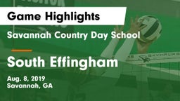 Savannah Country Day School vs South Effingham  Game Highlights - Aug. 8, 2019