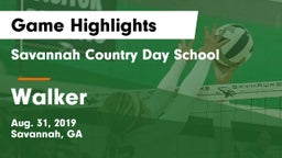 Savannah Country Day School vs Walker Game Highlights - Aug. 31, 2019