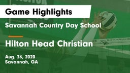 Savannah Country Day School vs Hilton Head Christian Game Highlights - Aug. 26, 2020