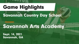 Savannah Country Day School vs Savannah Arts Academy Game Highlights - Sept. 14, 2021
