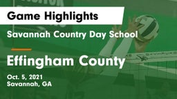 Savannah Country Day School vs Effingham County  Game Highlights - Oct. 5, 2021