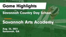 Savannah Country Day School vs Savannah Arts Academy Game Highlights - Aug. 26, 2021
