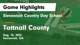 Savannah Country Day School vs Tattnall County  Game Highlights - Aug. 10, 2023