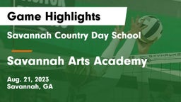 Savannah Country Day School vs Savannah Arts Academy Game Highlights - Aug. 21, 2023