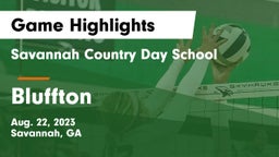 Savannah Country Day School vs Bluffton  Game Highlights - Aug. 22, 2023