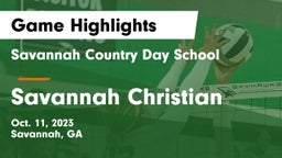 Savannah Country Day School vs Savannah Christian Game Highlights - Oct. 11, 2023